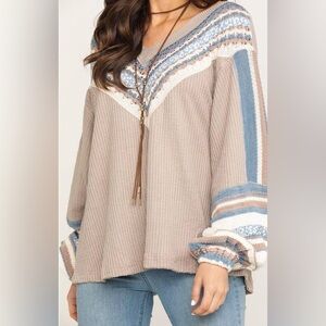 FREE PEOPLE Copenhagen Thermal Long Sleeve Top
